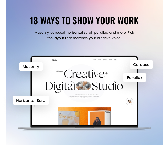 Liko - Creative Agency & Portfolio WordPress Theme