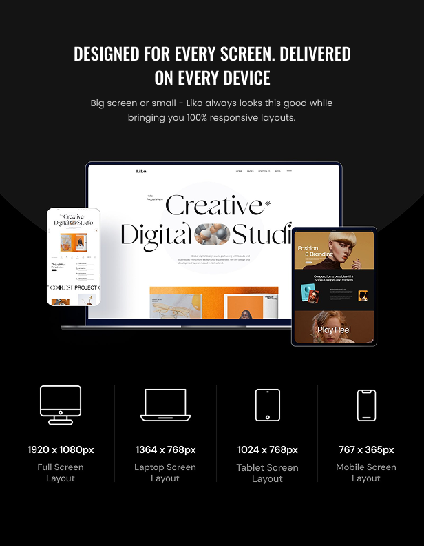 Liko - Creative Agency & Portfolio WordPress Theme