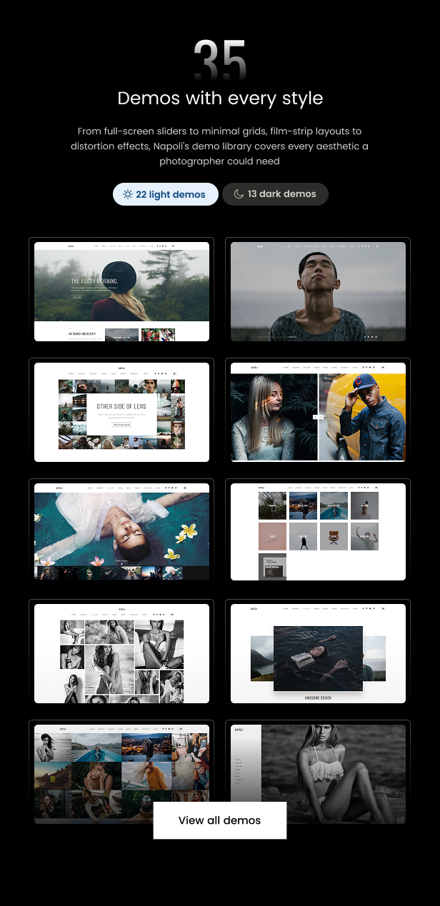 Napoli Photography WordPress Theme