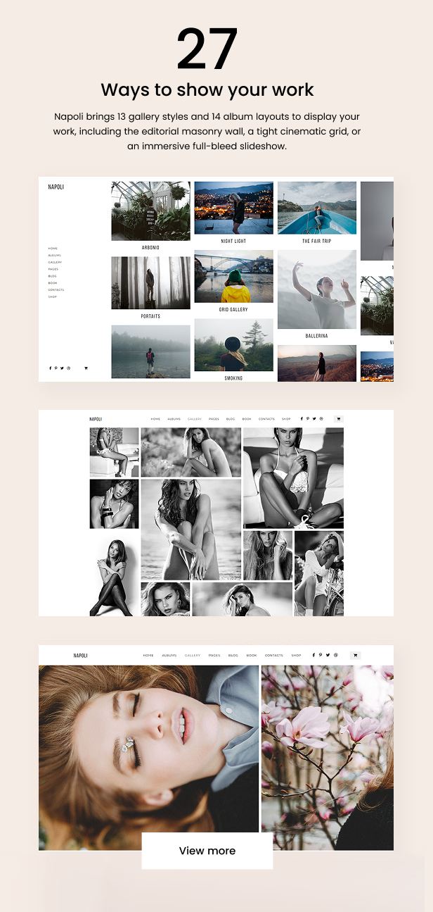 Napoli Photography WordPress Theme