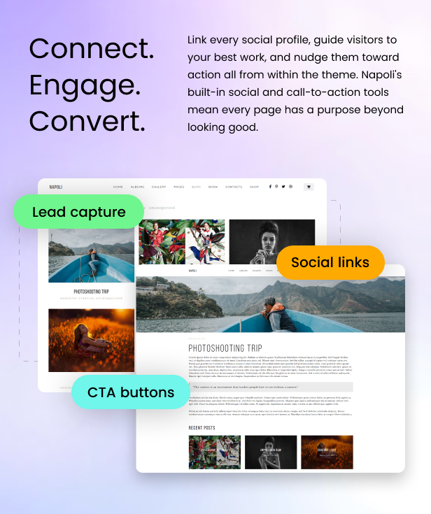 Napoli Photography WordPress Theme