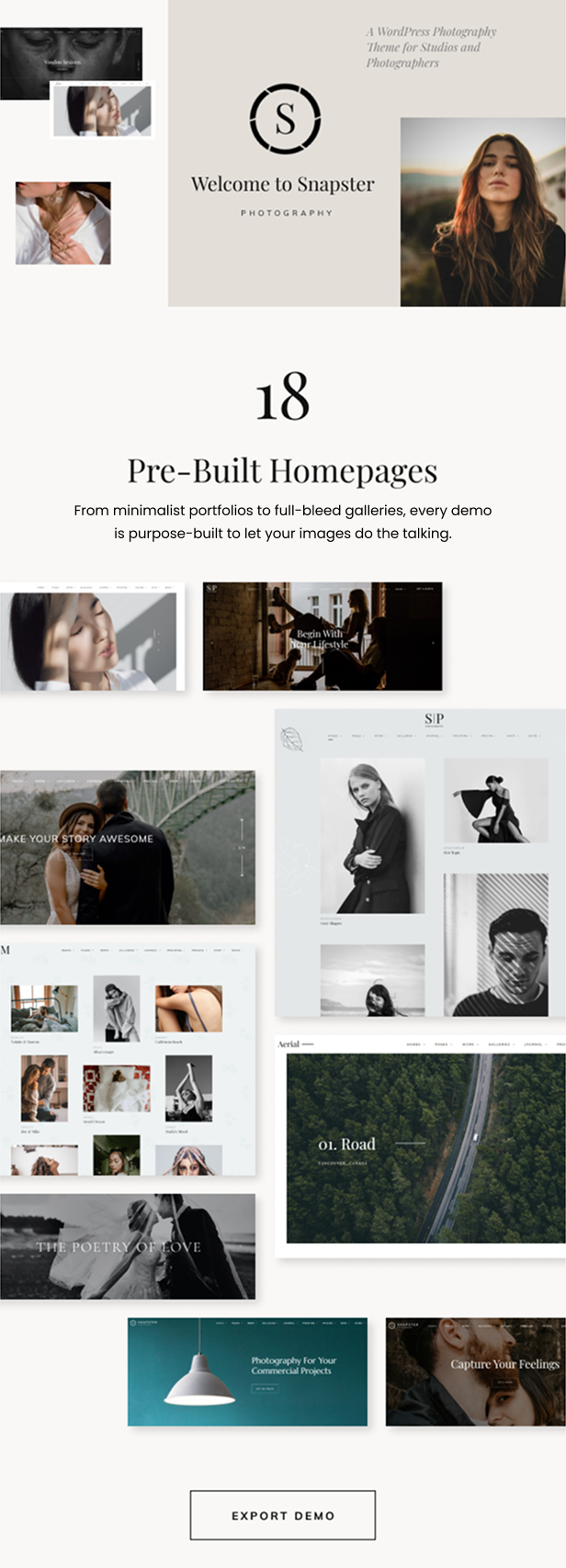 Snapster - Photography WordPress Theme - 4