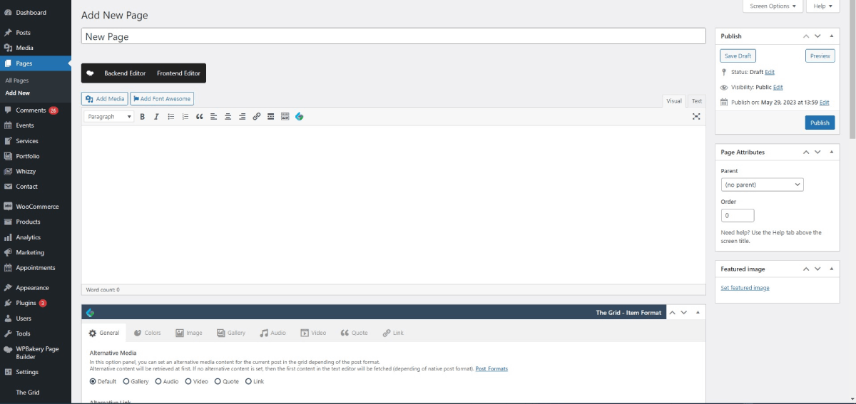 Creating Pages – Fox Themes